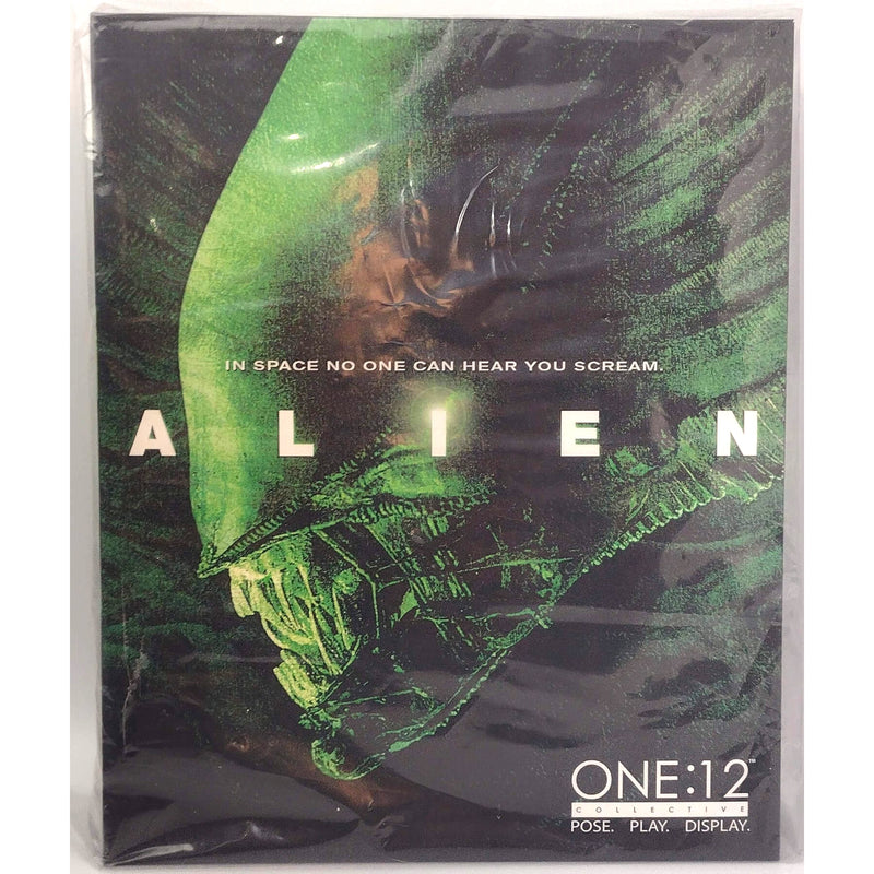 Mezco Toyz Alien Xenomorph One:12 Collective 7 Inch Action Figure, front of packaging