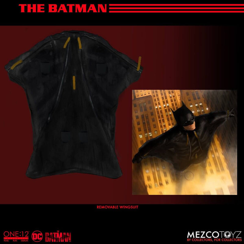 Mezco Toyz The Batman One:12 Collective Action Figure, wingsuit accessory