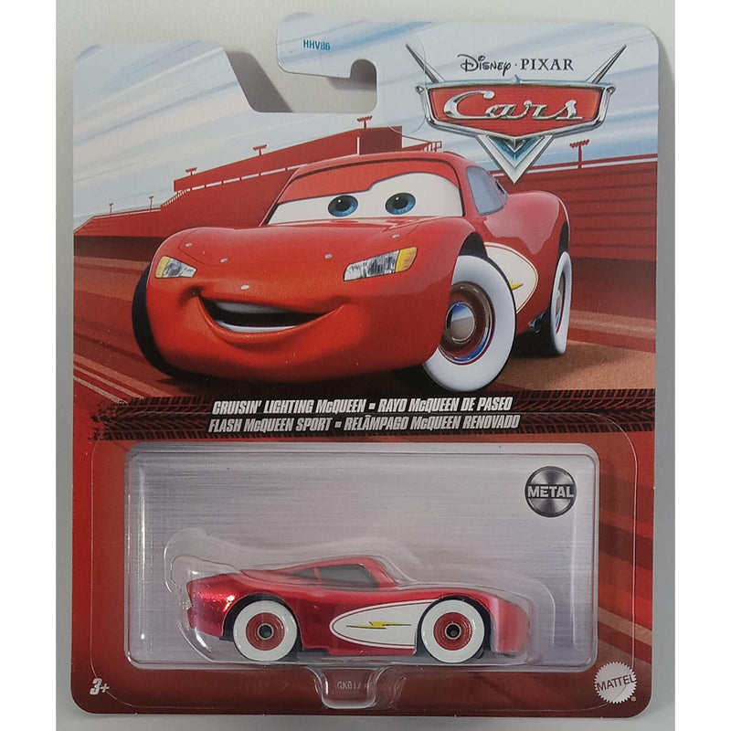 Disney Pixar Cars 2023 Character Cars (Mix 12) 1:55 Scale Diecast Vehicles, Cruisin Lightning McQueen