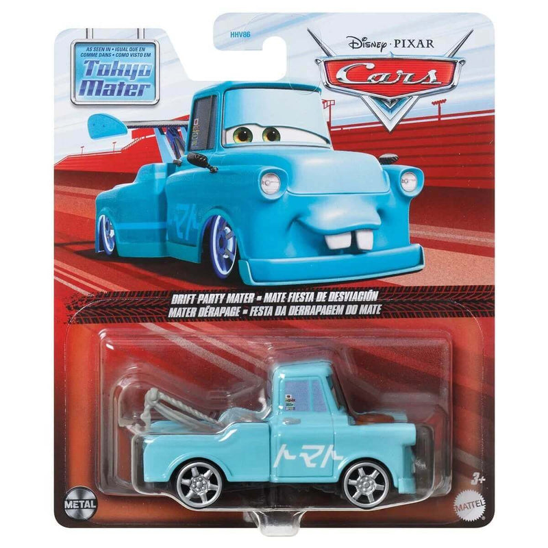 Disney Pixar Cars 2023 Character Cars (Mix 12) 1:55 Scale Diecast Vehicles, Drift Party Mater