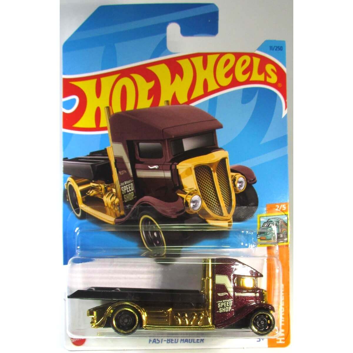Hot Wheels 3 Window '34 Race Car - 1:64 Scale Die-Cast Blue Race Car, Race Team Series III