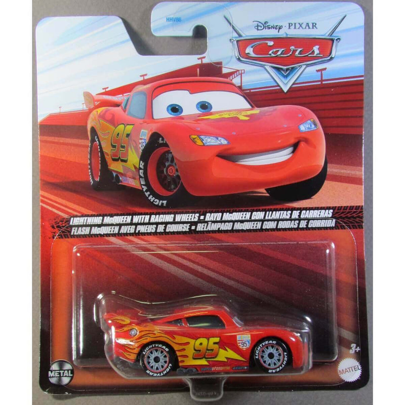 Disney Pixar Cars 2023 Character Cars (Mix 12) 1:55 Scale Diecast Vehicles, Lightning McQueen with Racing Wheels