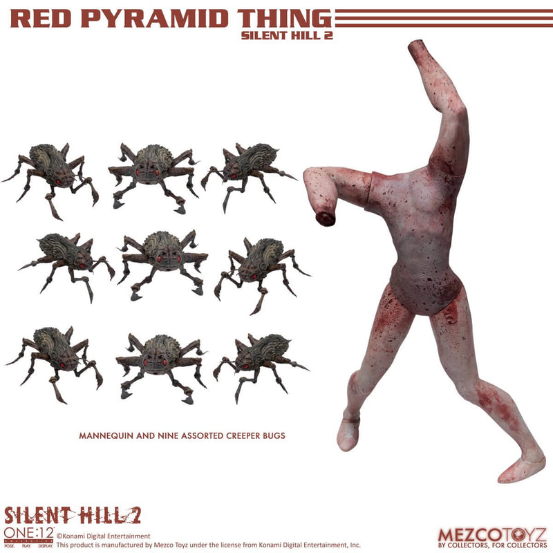 Mezco Toyz Silent Hill 2: Red Pyramid Thing One:12 Collective Action Figure, Mannequin and bugs