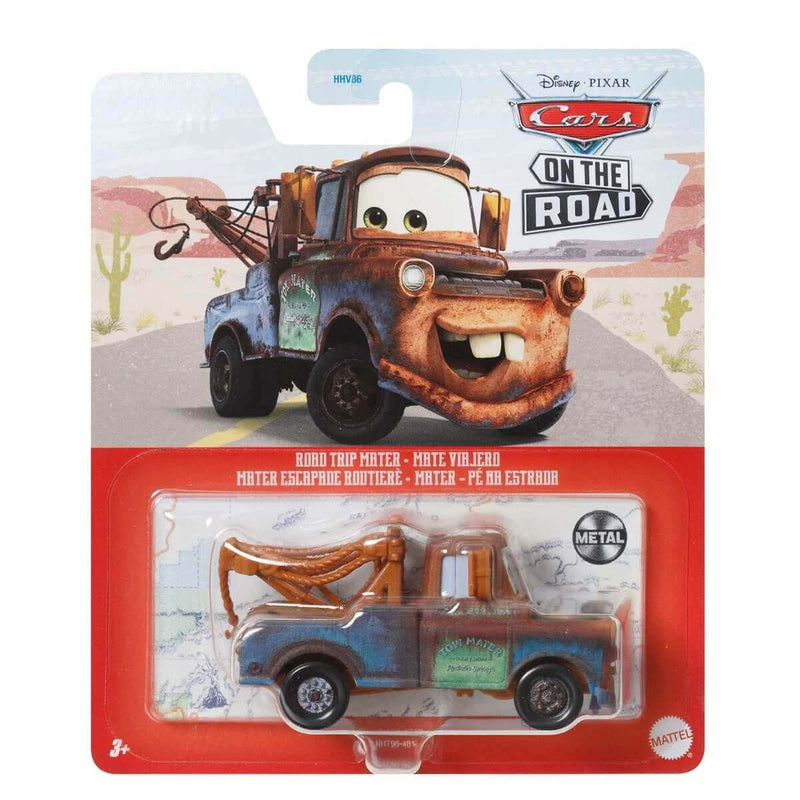 Disney Pixar Cars 2023 Character Cars (Mix 12) 1:55 Scale Diecast Vehicles, Road Trip Mater