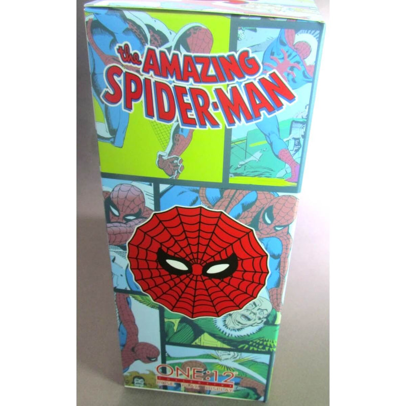 The Amazing Spider-Man One:12 Collective Mezco Toyz Deluxe Edition Action Figure, side of packaging
