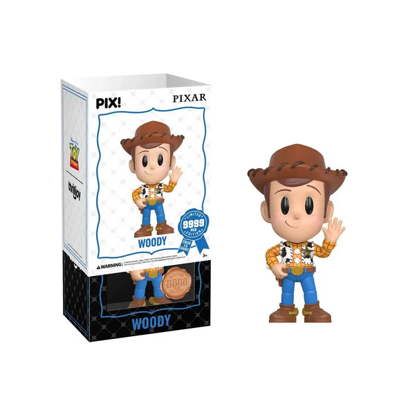 Pixar Woody figure with packaging on a white background