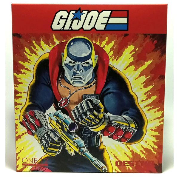 Mezco Toyz G.I. Joe Destro One:12 Collective Action Figure Front of Package