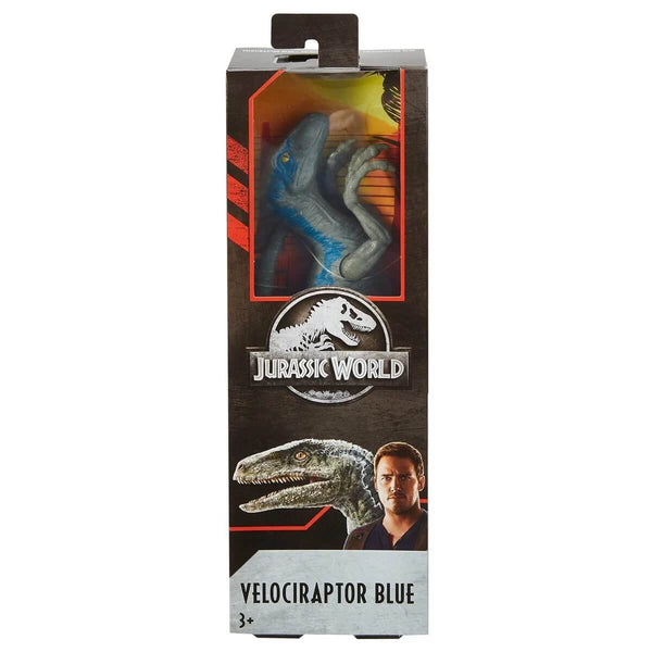 Mattel Jurassic World Blue Velociraptor 12-Inch Action Figure