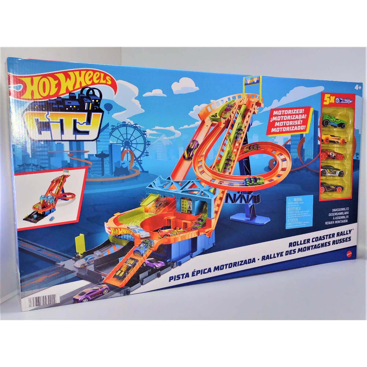 Hot Wheels City Roller Coaster Motorized Playset