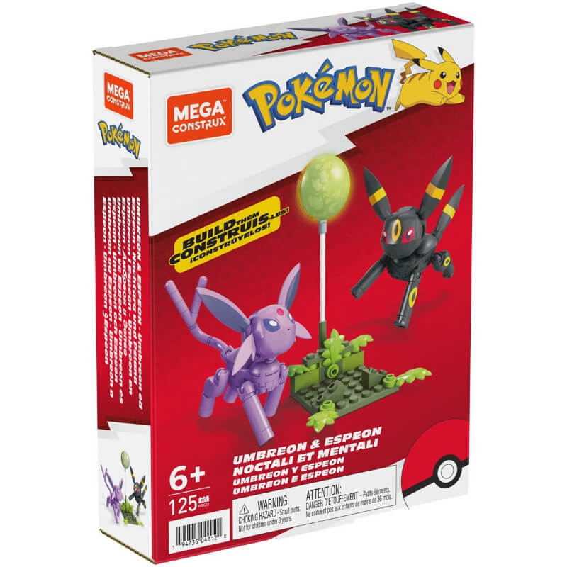 Mega bloks Mega Pokémon Umbreon & Espeon Construction Set Building Toys For  Kids Multicolor