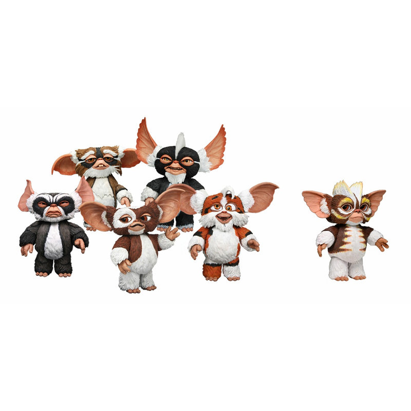 NECA Gremlins Mogwais 4 Inch Scale Action Figures in Blister Card, full set