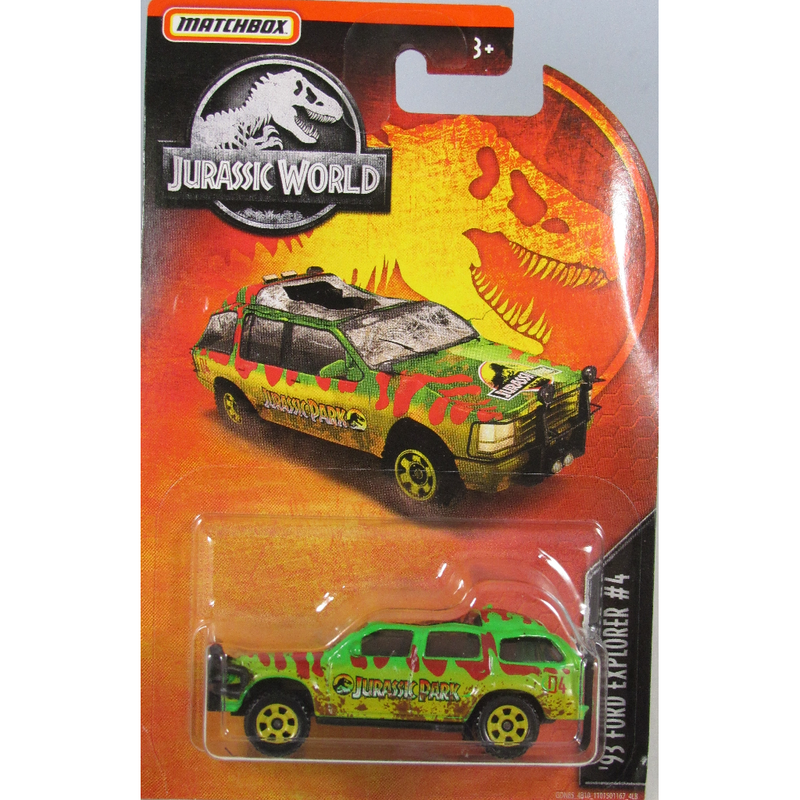 Mattel Matchbox Jurassic World Diecast Cars '93 Ford Explorer