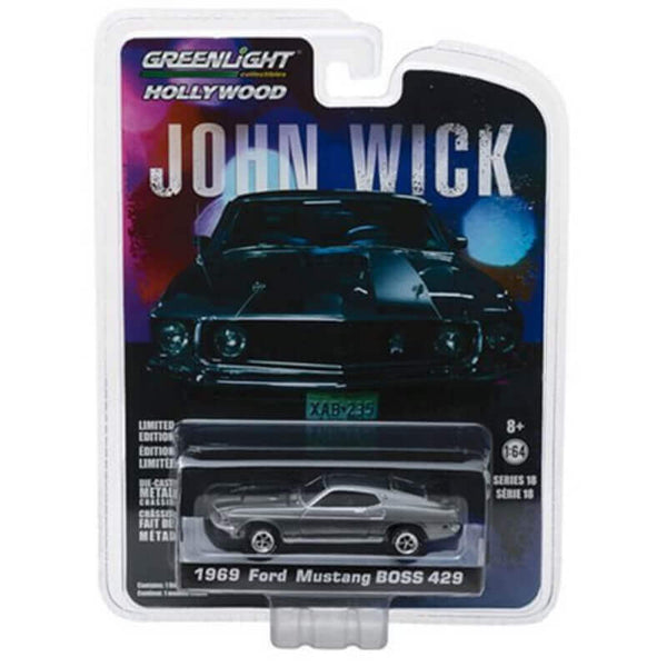 John Wick 2014 1:64 Scale 1969 Ford Mustang BOSS 429 Die Cast Metal Vehicle
