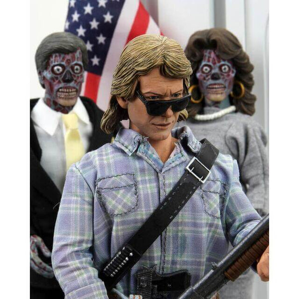NECA They Live 8” Clothed Action Figure, John Nada