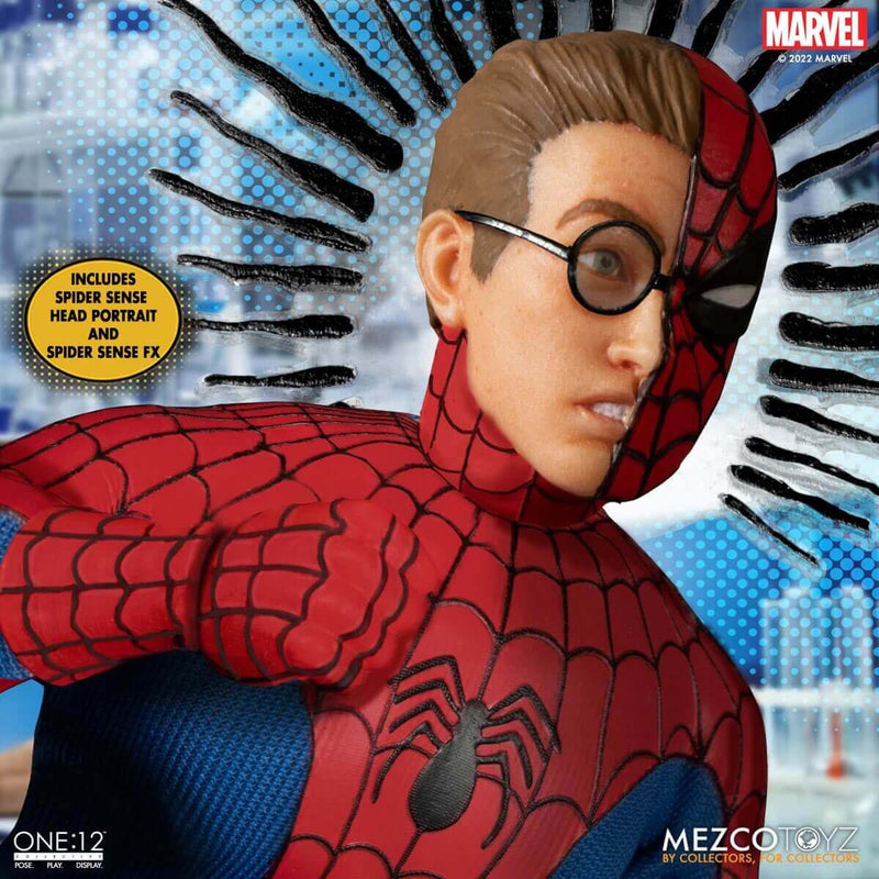 Mezco Toyz The Amazing Spider-Man One:12 Collective Deluxe Edition Action Figure with spider sense accessory