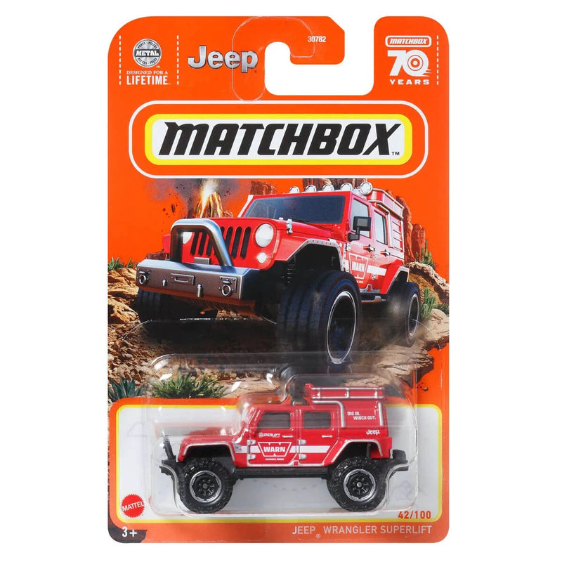 Matchbox 2023 Mainline Cars, Jeep Wrangler Superlift