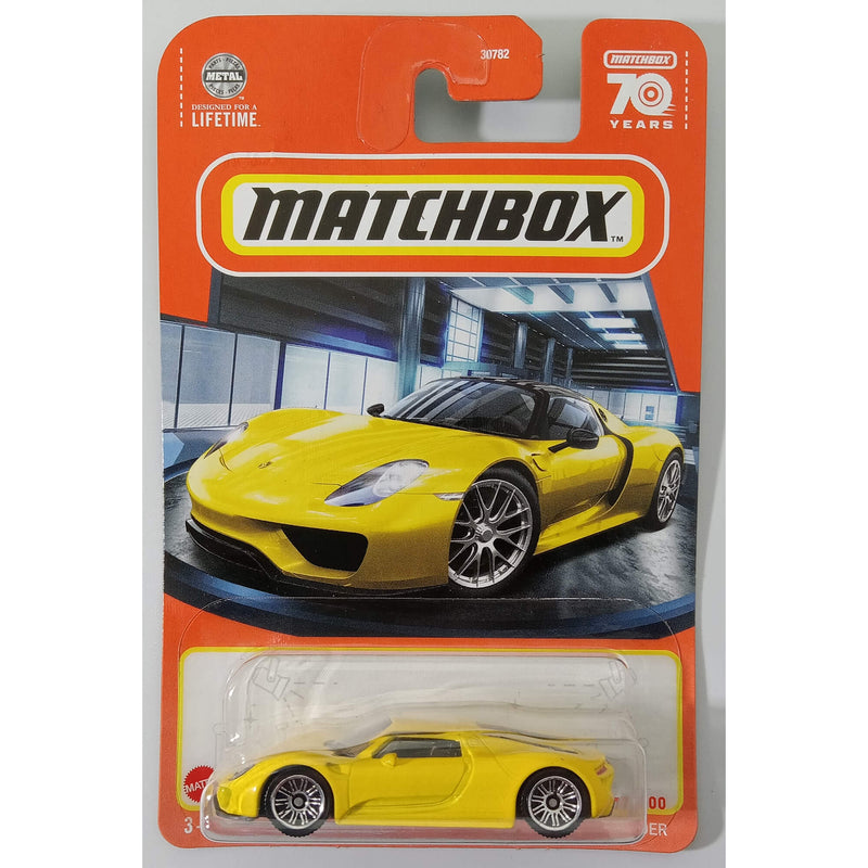 Matchbox 2023 Mainline Cars, Porsche 918 Spyder