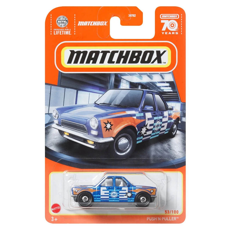 Matchbox 2023 Mainline Cars, Push 'N Puller