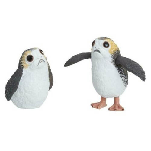 Two Star Wars The Black Series Porg figures