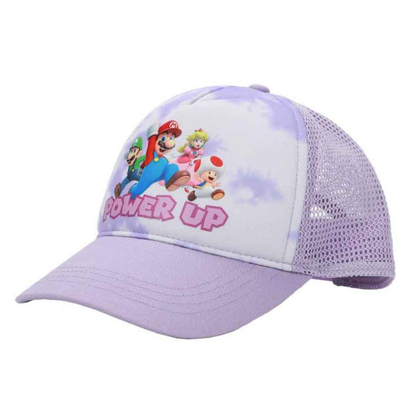 Super Mario Bros Tie-dye Youth Trucker Hat - BioWorld