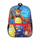 Five Nights at Freddy's Characters Youth 5 Piece Backpack Set - BioWorld, front view without snack bag attached