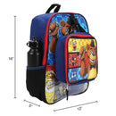 Five Nights at Freddy's Characters Youth 5 Piece Backpack Set - BioWorld, showing measurements