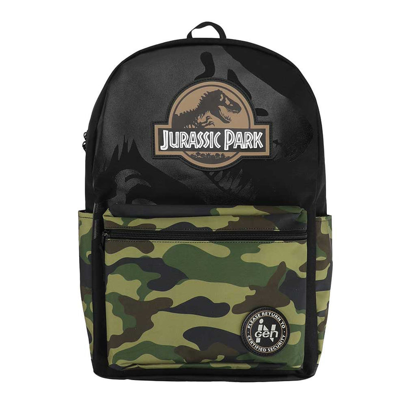 Jurassic Park INGEN Camo Backpack & Lunch Tote - BioWorld, backpack front