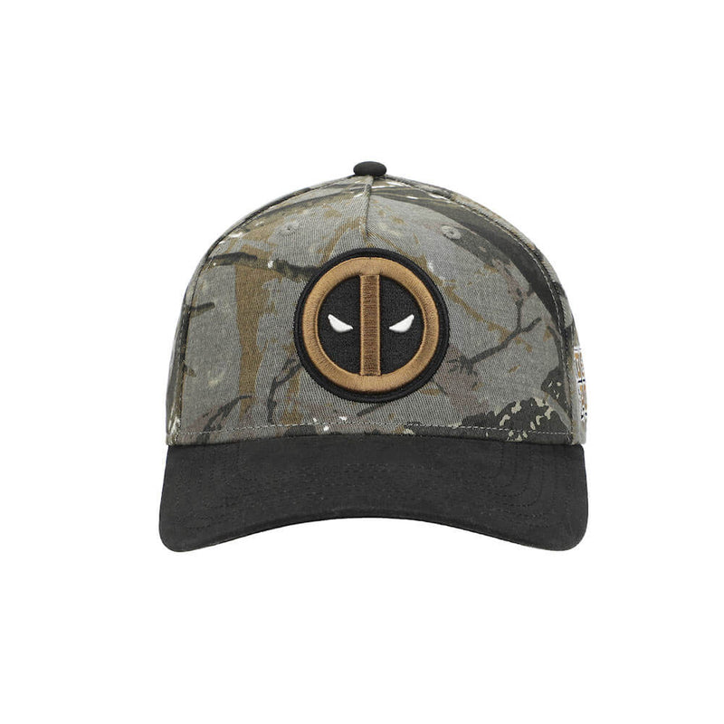 Deadpool 3D Embroidered Curved Bill Snapback - BioWorld, front view