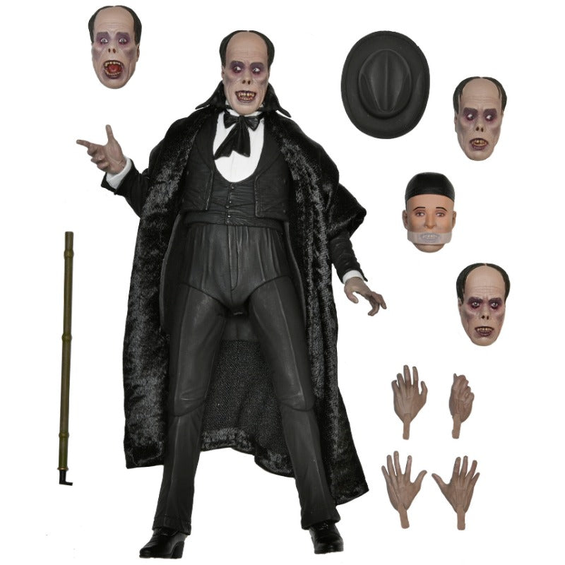 NECA Ultimate Phantom of the Opera (1925) 7-Inch Scale Action Figure (Color Version), unpackaged with accessories