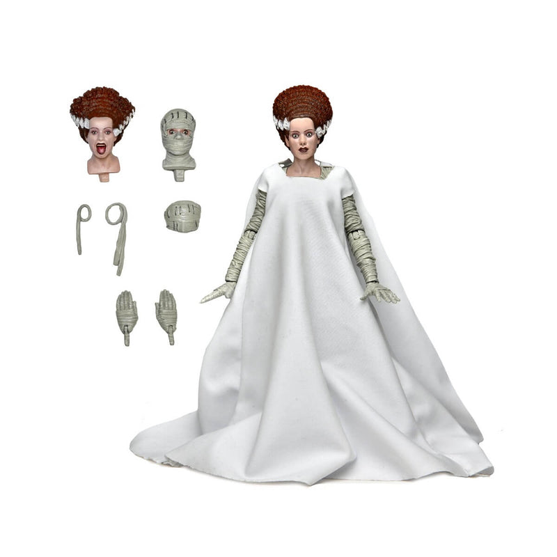 Universal Monsters Ultimate Bride of Frankenstein (Color) 7-Inch Scale Action Figure, unpackaged contents
