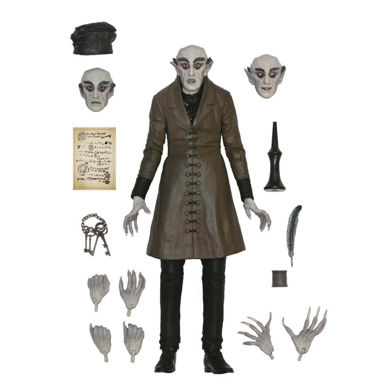 NECA Nosferatu Ultimate Count Orlok (Color) 7-Inch Scale Action Figure, Upackaged with accessories