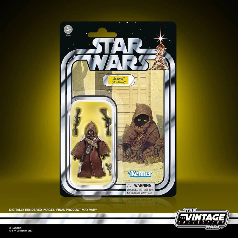 Streets of Mos Eisley Playset with Jawa Figure Star Wars: The Vintage Collection, Jawa packaged