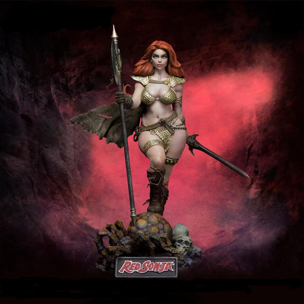 Red Sonja - 1:8 Scale Model Kit - X-Plus, finished front view