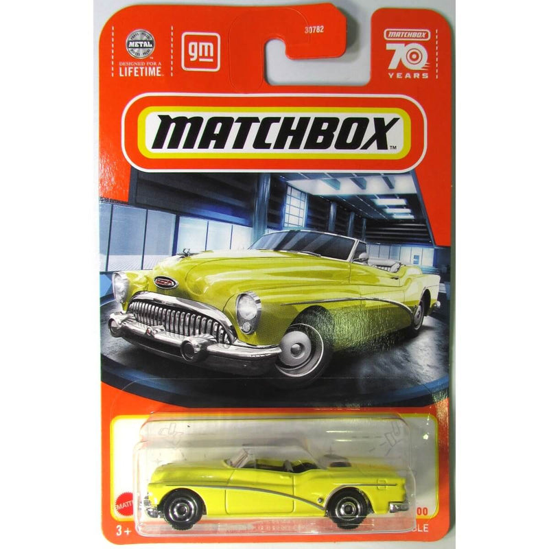 Matchbox 2023 Mainline Cars (Mix 6) 1:64 Scale Diecast Cars, 1953 Buick Skylark Convertible