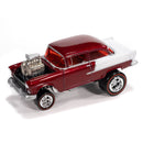 1955 Chevy Bel Air Gasser Zingers-Candy Apple Red w White 2-Tone Sides Upackaged