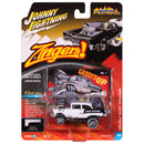 1955 Chevy Bel Air Gasser Zingers-Flat White w Black 2-Tone Sides Rusty Vintage Lettering Packaged