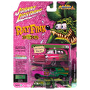 1957 Chevy Ambulance Rat Fink-Green Metallic; Hot Pink w Gold RF Graphics Packaged