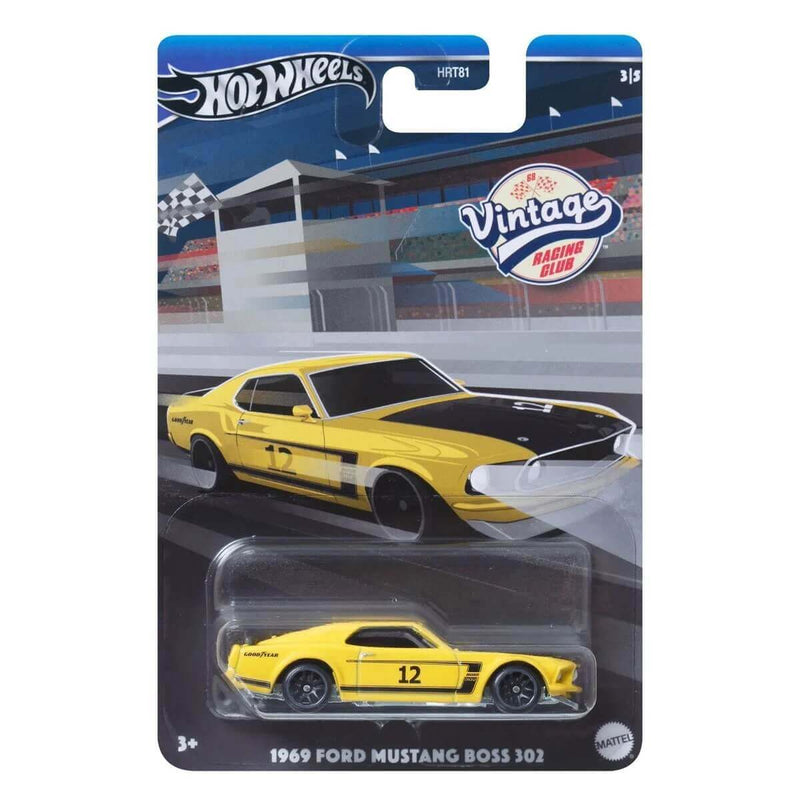 Hot Wheels 2024 Vintage Racing Club (Mix 2) 1969 Ford Mustang Boss 302