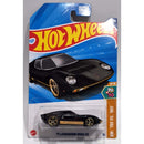 Hot Wheels Lamborghini Miura SV toy car in packaging with blue and red design