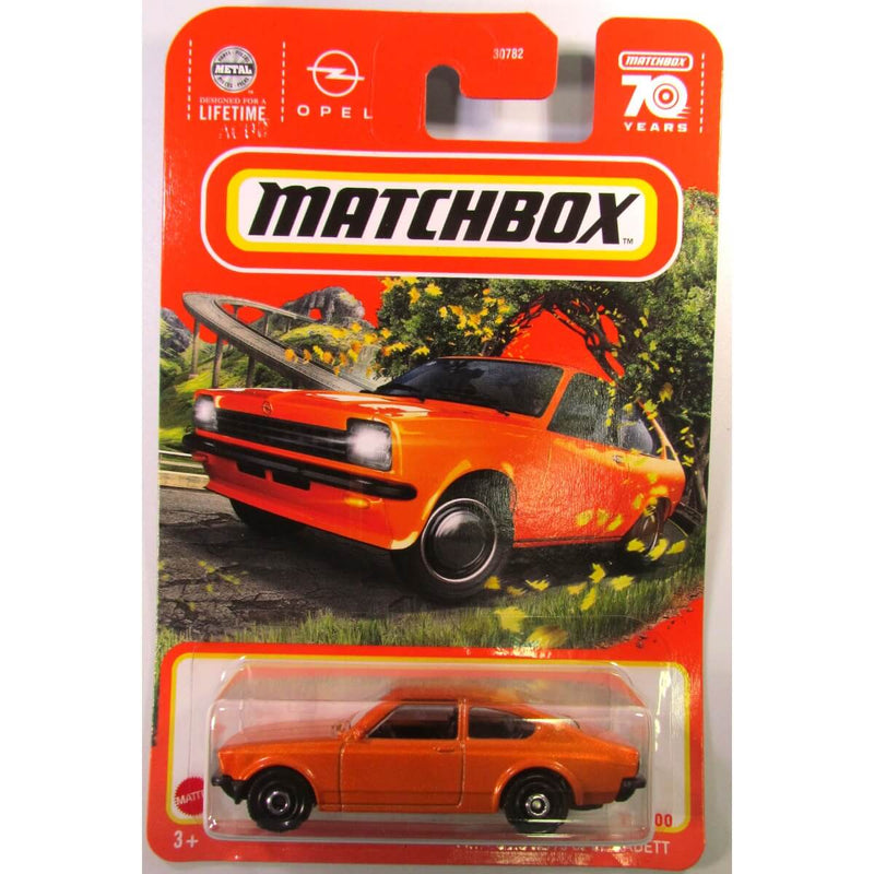 Matchbox 2023 Mainline Cars (Mix 6) 1:64 Scale Diecast Cars, 1975 Opel Kadett