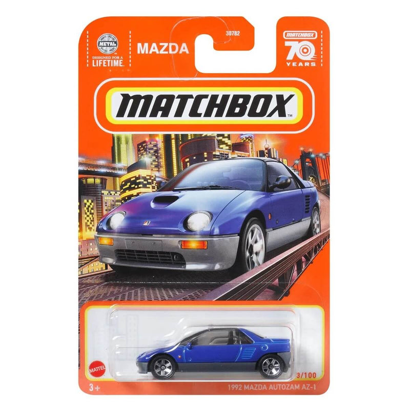 1992 Mazda Autozam AZ-1, Matchbox 2023 Mainline Cars (Mix 9) 1:64 Scale Diecast Cars