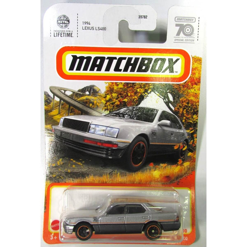 Matchbox 2023 Mainline Cars (Mix 6) 1:64 Scale Diecast Cars, 1994 Lexus LS400