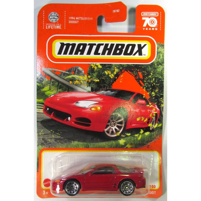 Matchbox 2023 Mainline Cars (Mix 6) 1:64 Scale Diecast Cars, 1994 Mitsubishi 3000GT