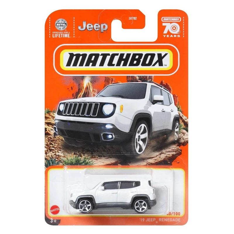 '19 Jeep Renegade, Matchbox 2023 Mainline Cars (Mix 9) 1:64 Scale Diecast Cars