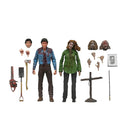 Evil Dead Ultimate Bloody Ash & Cheryl Williams 2-Pack 7" Scale NECA Action Figures, unpackaged showing accessories