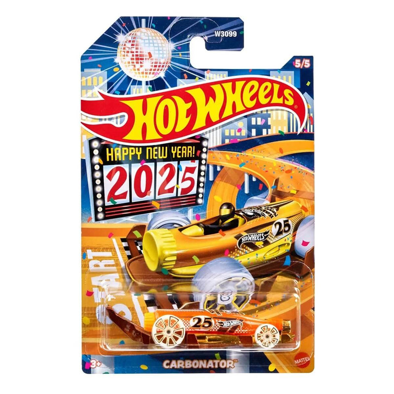 Hot Wheels 2024 Christmas Vehicles 5-Piece Collector's Bundle 1:64 Scale Diecast, Carbonator