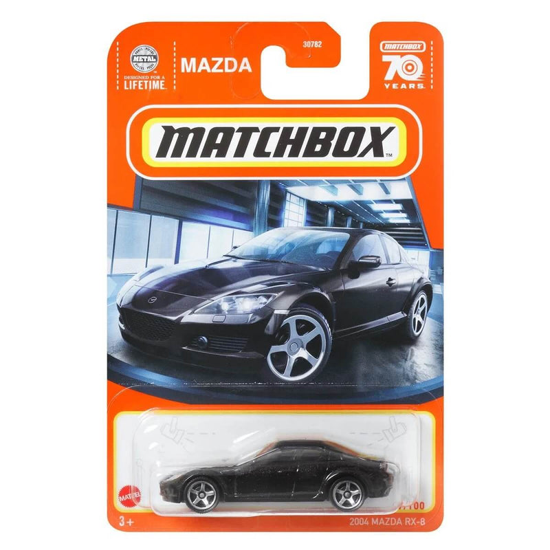 2004 Mazda RX-8, Matchbox 2023 Mainline Cars (Mix 10) 1:64 Scale Diecast Cars