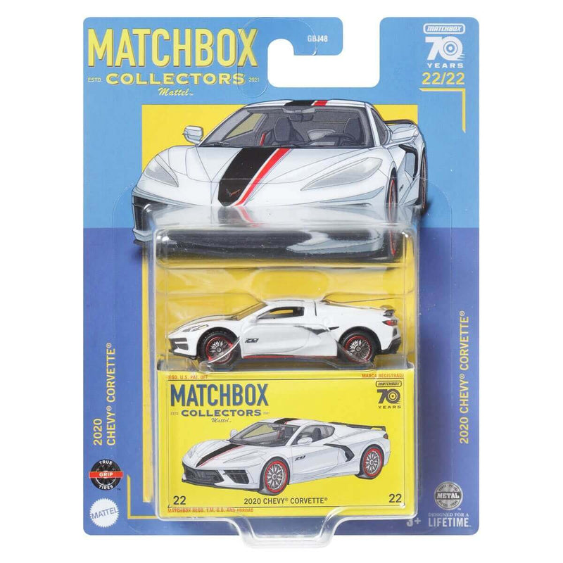 Matchbox 2023 Collectors Series (Wave 3) 1:64 Scale Diecast Cars, 2020 Chevy Corvette