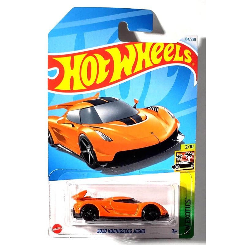 Hot Wheels 2024 Mainline HW Exotics Series 1:64 Scale Diecast Cars (International Card), 2020 Koenigsegg Jesko