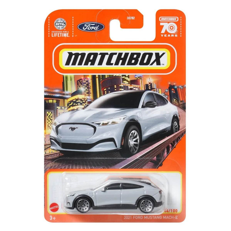 2021 Ford Mustang Mach-E, Matchbox 2023 Mainline Cars (Mix 9) 1:64 Scale Diecast Cars